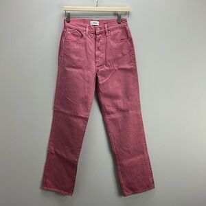 Pistola High Rise Straight Leg Pink Jeans Womens 26 Denim New Spring
